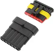 HEALEEP 1 Set Electrical Connector Kit Pin Male and Female Plug Socket for Car Boat Durable and Compatible with Automotive Devices