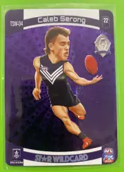 2021 AFL Team Coach TROPHY STAR WILDCARD WILD CARD CALEB SERONG FREMANTLE TSW-04