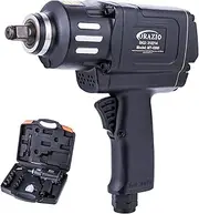 [ORAZIO] Air Impact Wrench Set 1/2" 1200NM with 8 Sockets 12-24mm Professional Pneumatic Wrench Garage Car Tightening Loosen Screws Repair Tool Kit