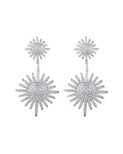 Eye Candy LA Europa CZ Crystal Drop Earrings