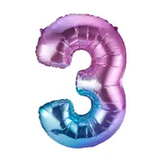 Giant Number 3 Foil Balloon