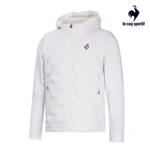 【LE COQ SPORTIF 法國公雞】休閒經典羽絨外套-男款-白色-LWS61330