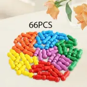66 Pieces Wooden Chess Pieces Board Games Accessories Piece Checkers for
