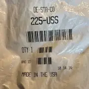 Four DE-STA-CO Desta 225-USS Stainless Steel Horizontal Clamp U-Bar Flange Base