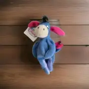 Disney Store Winnie The Pooh Eeyore Mini Bean Bag Plush Stuffed Vintage Toy New