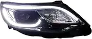 Brake light assembly， Car Lights Compatible For KIA K2 2014-2016 Style Modified LED DRL Bulbs Headlight Angel Wing Design Xenon Front Lamp Signal Accessories(Low beam)