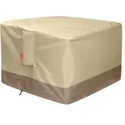 Gas Fire Pit Cover Square 600D Heavy Duty 32â€L X 32â€W X 24â€H Waterproof