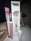 Youth Foria 102 Blush Brush NIB AND Tarte Juicy Lip Creme In Mauve! NIB
