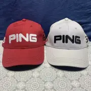 Lot Of 2 PING 2011 G15 Tour Structured CAP Small/Medium GolfSmith International