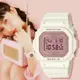 CASIO BABY-G 春日色調方形計時錶/櫻花粉紅/BGD-565SC-4