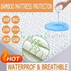 homiyRus Waterproof Mattress Protector Bamboo Bed Matress King Queen Double