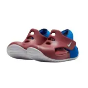 NWT Nike Unisex Toddlers' Sunray Protect 3 Sandals - Size 6 T, Brown/Royal Blue