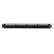 PP110C5E24 Category 5e Universal 24 Port Patch Panel, 1U, Black