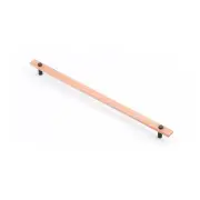 Lenah 416mm Cabinet Handle, Tasmanian Oak &amp; Matt Black Face Caps