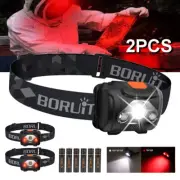 H09 Head Torch Light Super Bright White & Red LED Outdoor Camping Waterproof