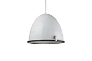 Orlyn Classic Industrial Metal with Acrylic Cover with Frosted Diffuser Pendant Light Lamp - White.