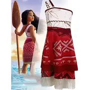 Moana Princess Moana Dress Costume Movie TV Theme Costumes Movie Cosplay for Girls' Kid's Carnival Children's Day World Book Day Party Birthday Beach