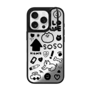 iPhone 16 Pro Mirror Ring Stand Case MagSafe Compatible SOSO STICKER 01