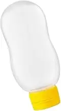 Dispensing Bottles 6 PCS Inverted Plastic Squeeze Bottle Portable Ketchup Salad Sauce Dispensing Bottle Container(150g)