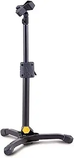 Hercules Tripod Base Low Profile/Short Microphone Straight Stand w/Mic Clip BLK