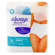 4 x ALWAYS Discreet Pants Large i Pack (32 Count)