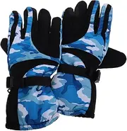 [Yardwe] Ski Snowboard Gloves Men's Waterproof Hiking Biking Winter Warm Gloves