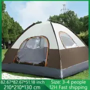 3-4 Person Camping Tent Family Outdoor Camping Tent Wilderness Camping Quick New