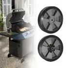2 Pieces BBQ Grill Wheel Hand Truck Tires Width 4cm Sandproof Hole Shaft 1.1cm