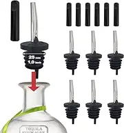 METAL POURER, OVERSIZED CORK WITH DUST CAP, 6 PIECES