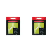 6pc Target K-Flex No 2 Dart Flight & Shaft Short 19mm - Neon Yellow