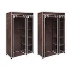 2x Fabric Clothes Wardrobe Closet Storage Large Portable Organiser Shelf Racks