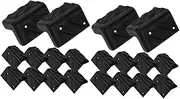 Abaodam 20pcs Durable Plastic Speaker Corner Protectors Enhanced Edge Guards for Amplifier Cabinets Versatile Damage Protection Easy Installation Black