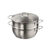 Baccarat Gourmet 2 Piece Stainless Steel Casserole & Steamer Set 28cm - Robins Kitchen