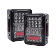 Quake LED QTE943 White Out LED Tail Lights for Jeep JK (for: Jeep)