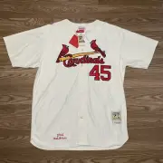 NEW NWT Bob Gibson Cooperstown Mitchell Ness Authentic Jersey Size 54 / 3XL