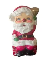 Rare Santa Clause Huge 8” Candle - Vintage - Unburned - With Label Japan MCM VTG
