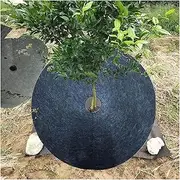 4pcs 72/82cm Tree Protection Weed Mats Ecological Control Cloth Mulch Ring Round Weed Barrier Plant Cover, for Indoor Outdoor Gardens (Size : 72cm)