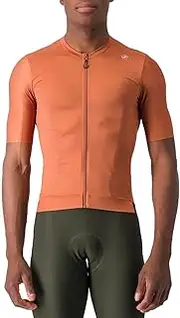 [CASTELLI] Men's Espresso Jersey Technical Jersey, Mocha/Dark Grey, Medium, Mocha/Dark Gray, M