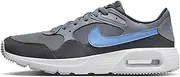 [Nike] Women's Air Max 90 LTR (Gs) Gymnastics Shoes, Cool Grey University Blue, 9.5 US