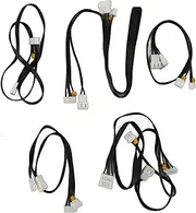 Extension Cable for Limit Switch X Y Z E Axle PVC Plug and Play Stepper Motor with Ender 5 3D Printer, Easy Install, Marked Connectors, 5 Pcs