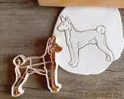 Basenji Dogs Hunter Face Body Cookie Cutter Pastry Dog Animal Pet