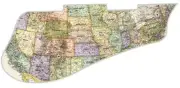 Pickguard Pick Guard 5120 Graphical Graphic Guitar Map USA 1