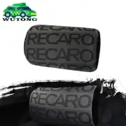 1X Gray RECARO Soft Fabric Head Pillow Seat Support Headrest Cushion Neck Rest