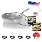 Induction-Ready 12-Inch Nonstick Stir-Fry Pan with Stainless Steel Handle