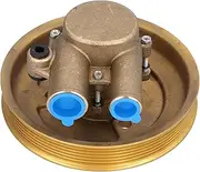 Raw Water Pump 21212799 Brass Marine Hardware High Quality Durable Sea Water Pump Replacement for 4.3L 5.0L 5.7 Engines V8 V6 GXI Copper Color 1 Inch Inlet Port 1.25 Inch Outlet