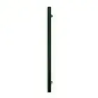 Radiant Matt Black Single Vertical Round Bar Towel Rail x 950mm NON-Heated