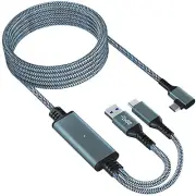 tunghey Link Cable 5m for Me-ta Oculus Quest 3, Quest 2/Pro Accessories, 3 in-1