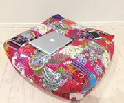 Large Kantha Floor Cushion Cover, dog beds, meditation, yoga cushion, mandala cushion, Bean Bag, Vintage Kantha, Boho Patchwork cushion