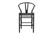 Matt Blatt Hans Wegner Wishbone Stool Replica (Beech Wood Black/Black)