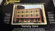 SPECTRUM BACHMANN VARIETY STORE HO SCALE MODEL TRAIN KIT CITYSCENES FREE SHIPING